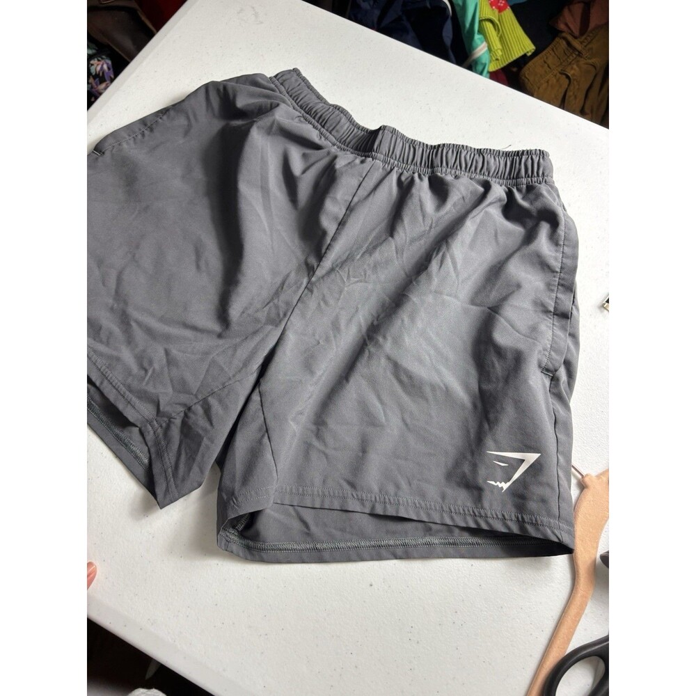 Gymshark Shorts Mens S Gray Athletic Drawstring Elastic Waist Pockets